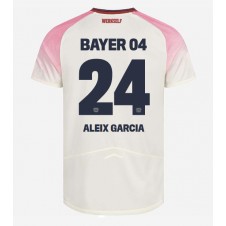 Bayer Leverkusen Aleix Garcia #24 Bortedrakt 2025-26 Kortermet Bayer Leverkusen Aleix Garcia #24 Bortedrakt 2025-26 Kortermet